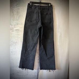 MIOU MUSE Black High Rise Wide Leg Jeans